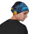 thumbnail image 4 of Naloa Modern Style Blue Parrot Soft Beanie Hat, Knit Beanie Daily Beanie in Fine Knit for Women Men Winter Travel, Outdoor, 4 of 7
