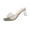 Summer Sandals # Green, variant on Women's Rhinestone Clear Strap Sandals Crystal Transparent Block High Heels Dress Slide Open Toe Evening Party Wedding Shoes