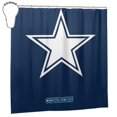 thumbnail image 2 of Cortina de ducha de secado rápido impermeable para baño DC_Cowboys con ganchos, decoración de fútbol americano, juego de cortinas de ducha para baño, plancha de 60 x 72 pulgadas, 2 of 8