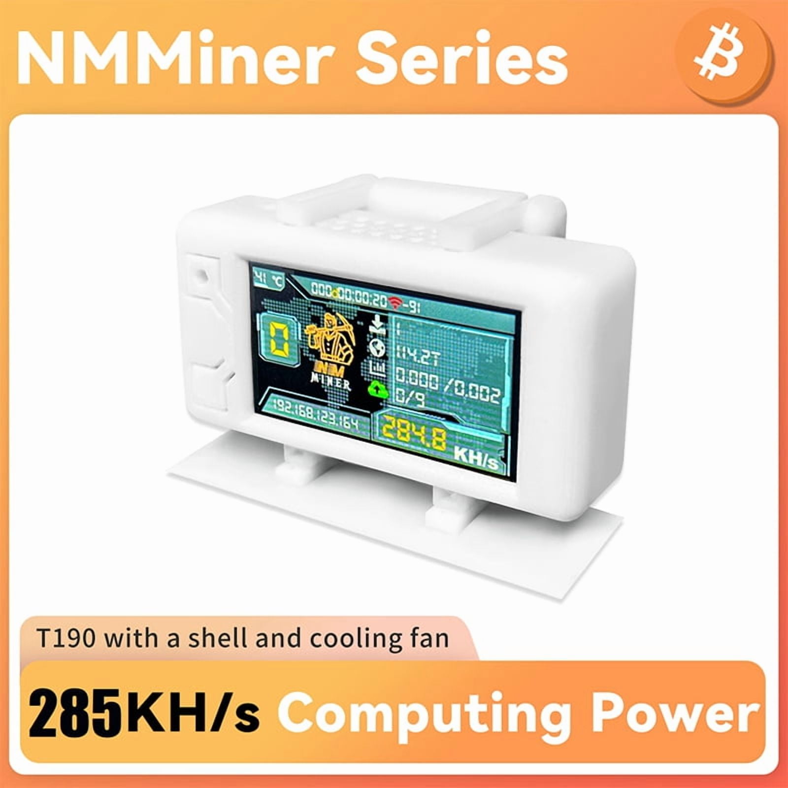 Upgrade NerdMiner 285KH/S BTC Solo Lottery Miner with Case Bitcoin Crypto  Miner WiFi Connection Low Power Nerd Miner - Walmart.com
