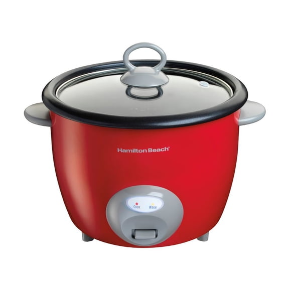 Arrocera y Vaporera Hamilton Beach 20 Tazas Mod. 37538N Rojo
