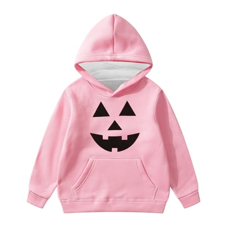 JIAYUE Boy s Child Sweatshirt Halloween Pattern Print Pullover Hoodie Soft Comfortable Fall Clothing Casual Long Sleeve Tops For Holiday Party Daily Outdoor Street Wear 9-10 Years