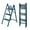 Green, variant on CONCETTA Aluminum alloy 2 Step Ladder, Folding Step Stool with Anti-Slip Pedal, Lightweight Portable Ladder for Home, Workplace, 330lbs Capacity, Wood Color With White