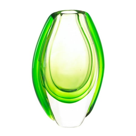 Home Decorations Vases Green Art Glass Centerpiece Vases