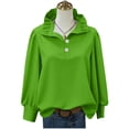 thumbnail image 5 of TaTaai 2026 Spring Summer Solid Color Button Top for Women Long Sleeve Round Neck Casual Blouse Soft Comfy Lightweight Daily Vacation Outfits Gift, 5 of 5