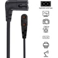 thumbnail image 4 of Cable de alimentación para TV IJP de 6 pies, ángulo de 90 grados, 18 AWG, 2 clavijas a forma de L, 4 of 7