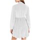 thumbnail image 4 of Karight Women's Elegant Velvet Dress V Neck Tiered Babydoll Aline Flowy Formal Wedding Bridesmaid Dresses, 4 of 5