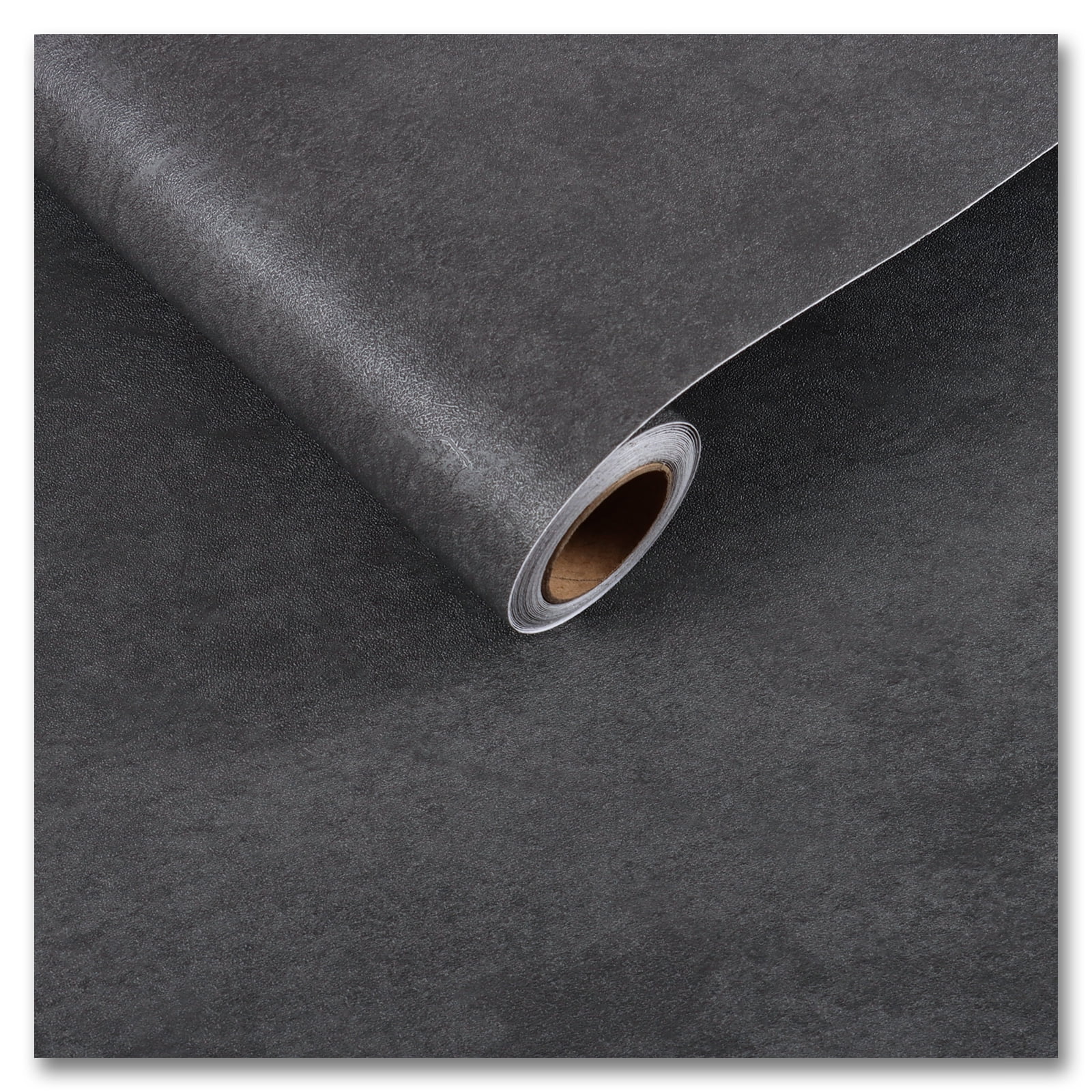 CRE8TIVE Dark Grey Wallpaper Matte Concrete Textured Grey Cement Contact  Paper 24