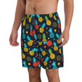 thumbnail image 2 of Logiee Colorful Pineapple Print Mens Swim Trunks Quick Dry Board Shorts,Breathable Hawaii Beach Shorts Swimwear Bathing Suits-3X-Large, 2 of 6