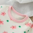 thumbnail image 4 of Baby Outfits Winter Long Sleeve Floral Prints Tops Pants Set Toddler Girl Clothes Pink, 4 of 7