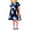 Navy, variant on Summer Clearance Holiday Deals 2025! QTOCIO Toddler Girls Dresses, Baby Girl Summer Clothes, Girls Sleeveless Stretchy Dress A Line Twirly Skater Recital Sleeveless Dress, Pink, 7 Years