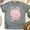 Graphite Heather, variant on Salty Soul T-Shirt for Women, Pink Seashell with Pearl Bow Beach Graphic Tee, White, Size S