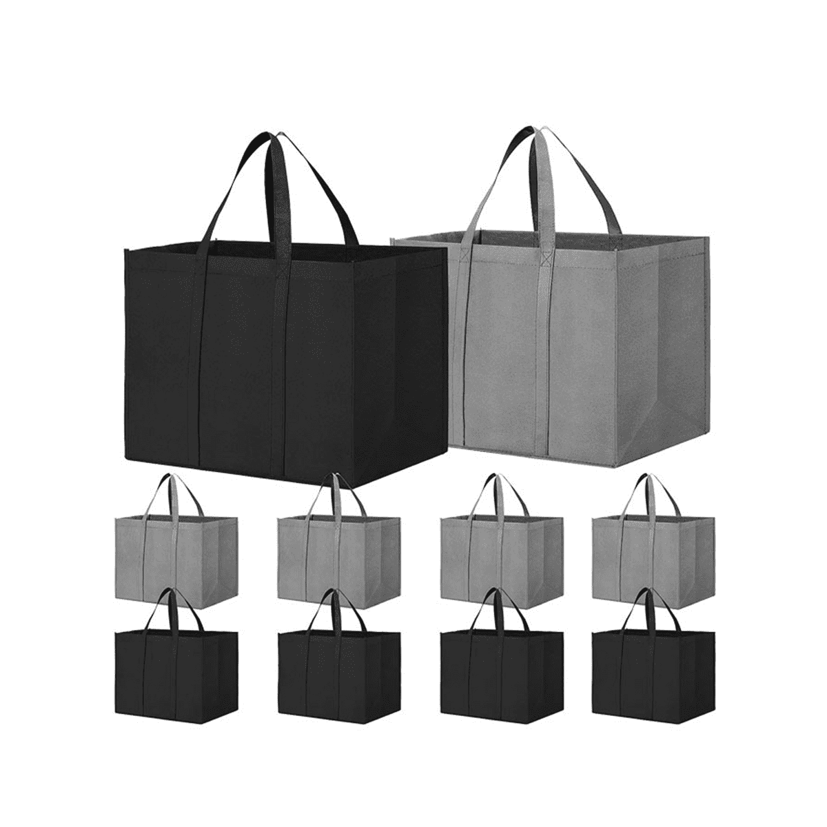 Black reusable tote bag best sale