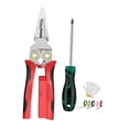 thumbnail image 1 of Juego de destornilladores pelacables, cortador ergonómico, portátil y versátil para uso profesional. Rojo, 1 of 9