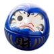 thumbnail image 4 of Figura de cerámica Daruma, escultura en miniatura, arte de mesa para celebración de deseos de la suerte Azul, 4 of 9