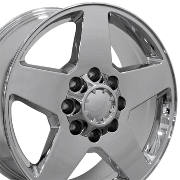 Réplique 20 Pouces CV91B Compatible avec Chevrolet 8 Crampons 20x8.5 Chrome
