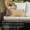 thumbnail image 3 of Raffia Sail Away Tan Outdoor Lumbar Toss Pillow (2-Pack), 3 of 8