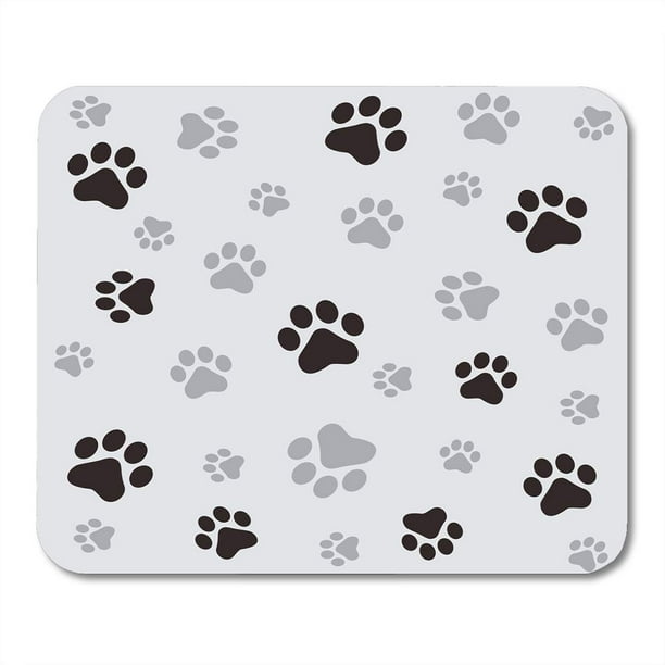 SIDONKU Colorful Pawprint Paw Black and Ash  Gray  Cat  Dog 