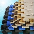 thumbnail image 3 of Yes4All 12 pcs Interlocking Exercise Foam Mats, Cover 12 Sqft, 7/16" Thick - Oak Wood Color, 3 of 7