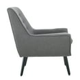 thumbnail image 5 of Linon Trelis Upholstered Tufted Accent Chair with Black Wood Legs in Gray Fabric, 5 of 11
