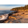thumbnail image 2 of Haney, Chuck 14x11 White Modern Wood Framed Museum Art Print Titled - Otter Cliffs at sunrise in Acadia National Park-Maine-USA, 2 of 4