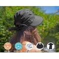 thumbnail image 3 of Sombreros Simplicity para mujer, visera convertible para playa con protección solar UV UPF 50+, 3 of 5