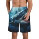 thumbnail image 1 of Balery 3D Realistic Shark Traje de Baño Estilo Hawaiano para Hombre, Shorts de Secado Rápido con Bolsillos-Small, 1 of 6