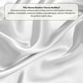thumbnail image 5 of Delara Breathable & Cooling Technology, Viscose from Bamboo Sheet Set - Twin Size, Deep Pocket Bed Sheets - White, 5 of 6