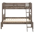 thumbnail image 5 of Flynn Wood Twin Over Full Bunk Bed Weathered Brown, 5 of 8