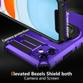 thumbnail image 2 of Allytech Case for iPhone 11 - 360° Rotatable Magnetic Ring Stand - Compatible with MagSafe - Military-Grade Protection - Anti-Scratch & Anti-Fingerprint - Slim Fit Cover (Purple), 2 of 11