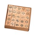 thumbnail image 4 of 25Pcs Flower Butterfly Decorative Stamp Weather Themed Stamp Stamp for Card Making Scrapbooking Journal Art Craft, 4 of 8