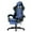 Blue, variant on Huracan Gaming Chair for Adults High Back Gaming Chair with Footrest & Massage Lumbar Pillow Adjustable Height Office Chair with Headrest, Ergonomic Swivel Gamer Chair,Pink
