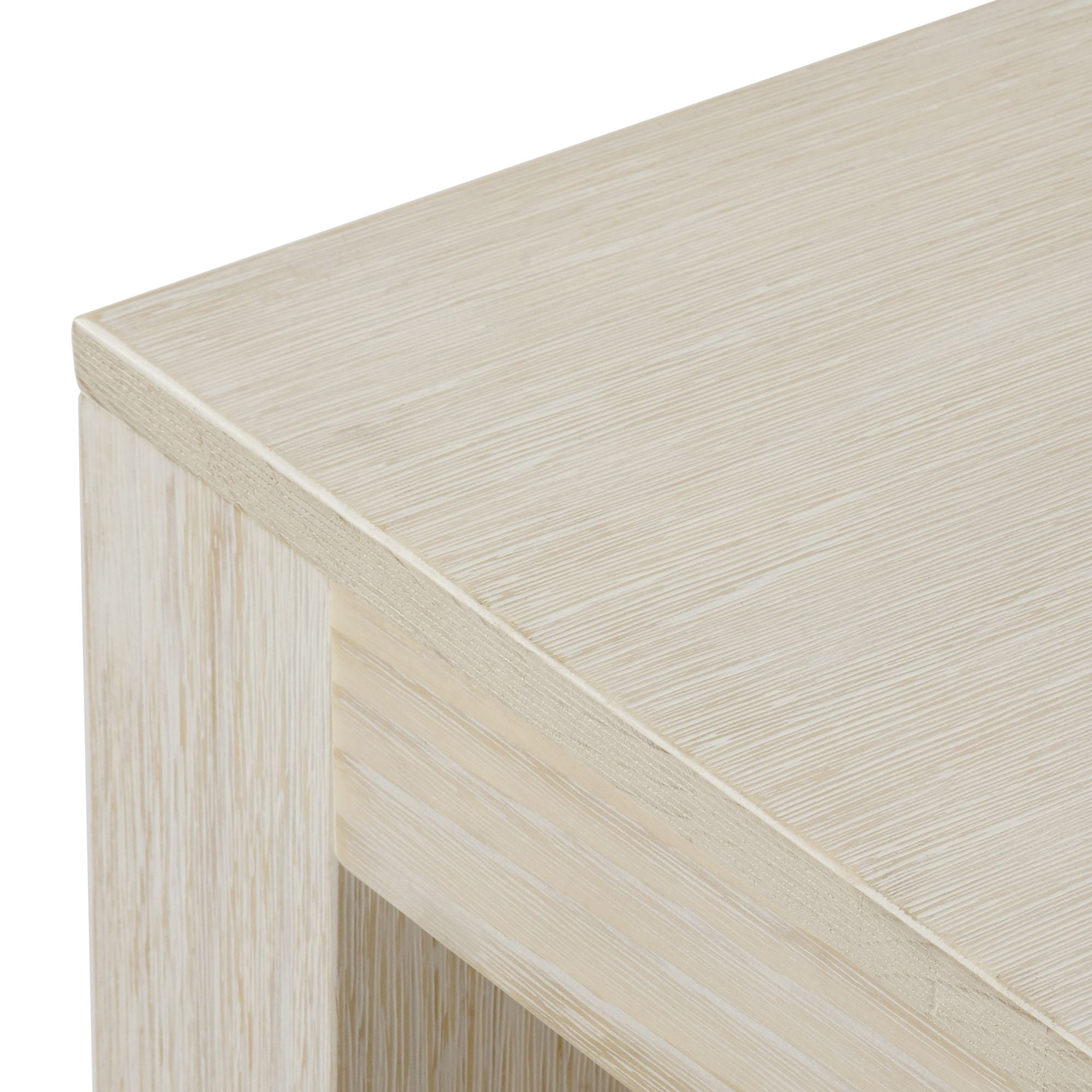 Plank+Beam Solid Wood 40" Modern Coffee Table, Rectangular Center Table for Living Room