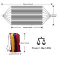 thumbnail image 3 of Brazilian Double Hammock 2 Person Canvas Cotton Hammock with Carrying Bag for Patio Porch Garden Backyard Lounging, 3 of 4