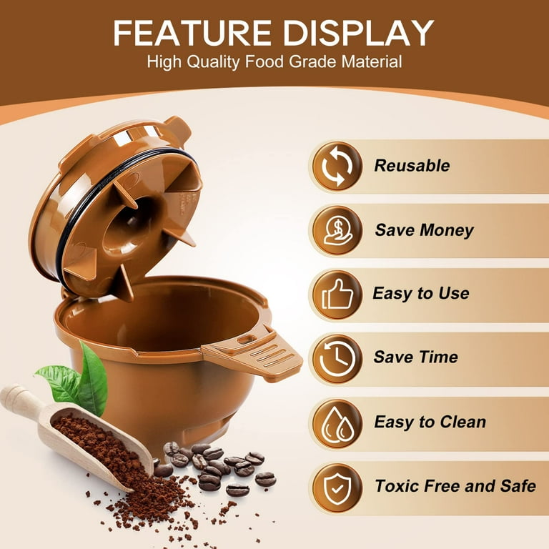 Reusable Single Serve Coffee Filter for Hamilton Beach FlexBrew Compatible with Models 49974 49975 49976