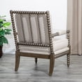 thumbnail image 4 of Spindle Chair, Spindle Accent Chair with Wood Frame for Living Room Bedroom Waiting Room, 27.75" W x 33.25" D x 40" H, H, 4 of 6