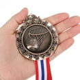 thumbnail image 4 of Uxcell 2.6" Copper Basketball Medals, 3Pcs Basketball Award Medals, 4 of 6