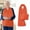 Orange #4, variant on Waterproof Adult Bib for Elderly | Dignified Dining Scarf | Oil & Drool Resistant Clothing Protector | Reusable Washable Bib | 35x160cm Size | 1 Piece