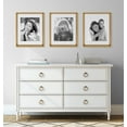 thumbnail image 6 of Kate and Laurel Calter Modern Wall Picture Frame Set, Gold 14x18 Matted to 11x14, Pack of 2, 6 of 6