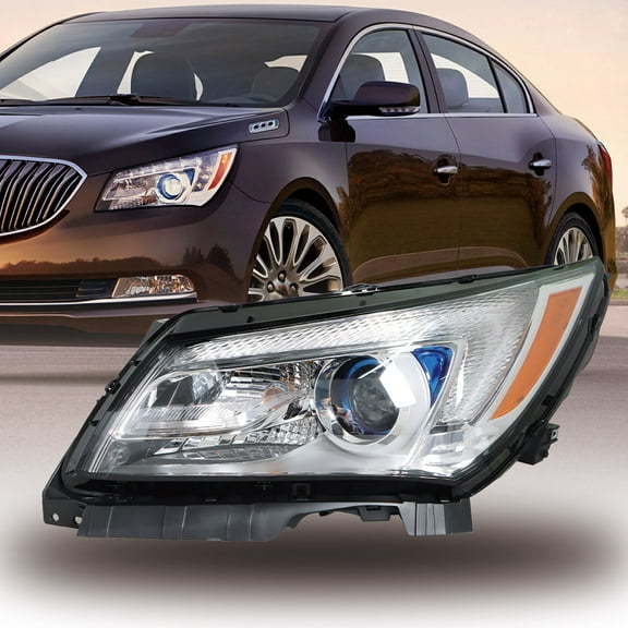 labwork Headlights Front Head Lamps Replacement for 2014 2015 2016 Buick LaCrosse Halogen LED Projector Headlight Assembly Left Driver Side