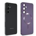 thumbnail image 6 of Innens Case with 2Pcs Screen Protector with Camera Lens Film for Samsung Galaxy S24 Ultra/S24 Plus/S24 Liquid Silicon Magnetic Cover, Purple, 6 of 14