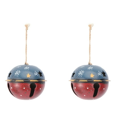 

Etereauty Christmas Bell Hanging Tree Jingle Xmas Pendant Vintage Bells Sleigh Craft Wreath Bells Diy Decor Metalbell Retro