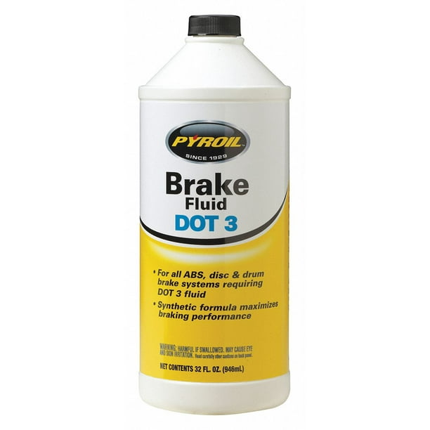 Pyroil Brake Fluid,32 Oz,Dot 3 PYBF32