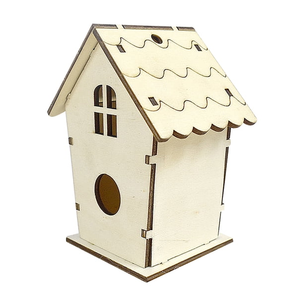 MasteelfCA Cage en Bois Délicat Assemblage Simple Nid Jardinage Petite Cage pour Animaux Hirondelles Oiseaux (Style A 11.5x8.5x7cm)