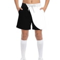 thumbnail image 2 of UQJfacai Boys Swim Trunks Color Block UPF 50+ Quick Dry Swim Shorts with Pockets Beachwear Bathing Suits Swimsuit for Kid 4-15 Years, 2 of 7