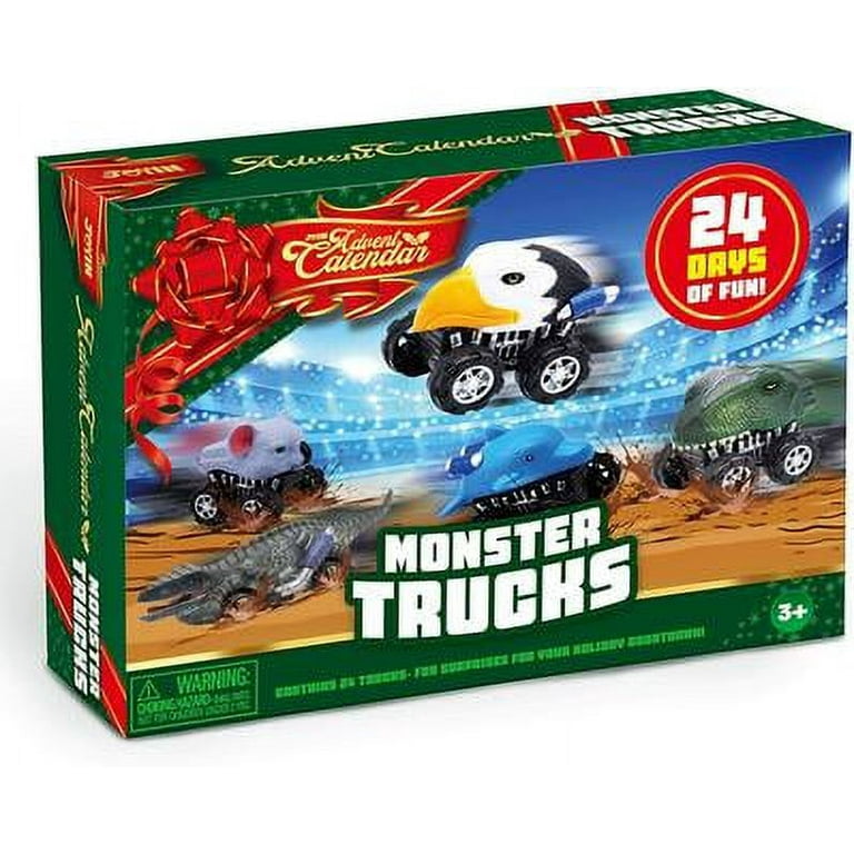 2020 Christmas Advent Calendar with Monster Truck Toys Set