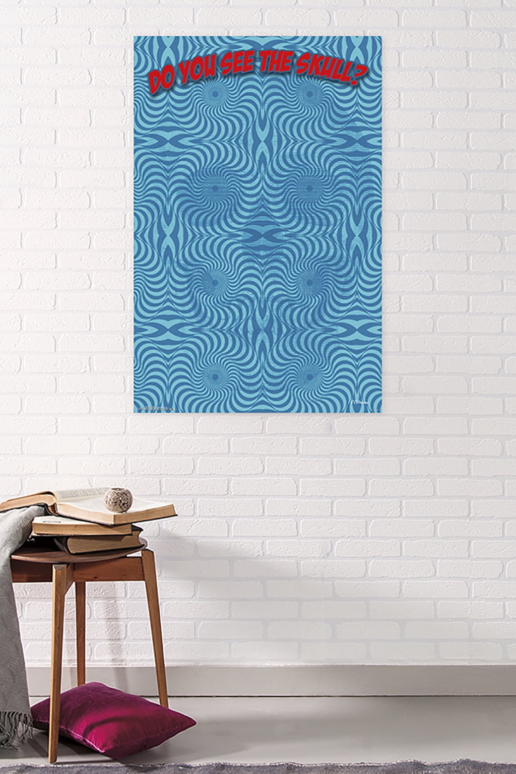Optical - Skull Wall Poster, 22.375" x 34"