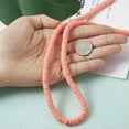 thumbnail image 5 of U8MO 17.7" Handmade Polymer Clay Beads Disc Heishi Beads Loose Spacer Crafting 6x1mm-Tomato, 5 of 9