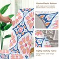 thumbnail image 5 of Yayeee 2 Pack Dining Chair Covers Stretch Parson Chairs Slipcovers Seat Protector, Mosaic Flowers Pattern, 5 of 6