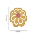 thumbnail image 2 of JilgTeok Flower Shaped Rug, Cute Daisy Rug, Flower Bath Rugs, Round Carpet, Non Slip Water Absorbent Bathroom Mat, Soft Machine Wash Rug Mat for Bedroom Kitchen Bathroom Toilet Floors(23.62*23.62in), 2 of 6